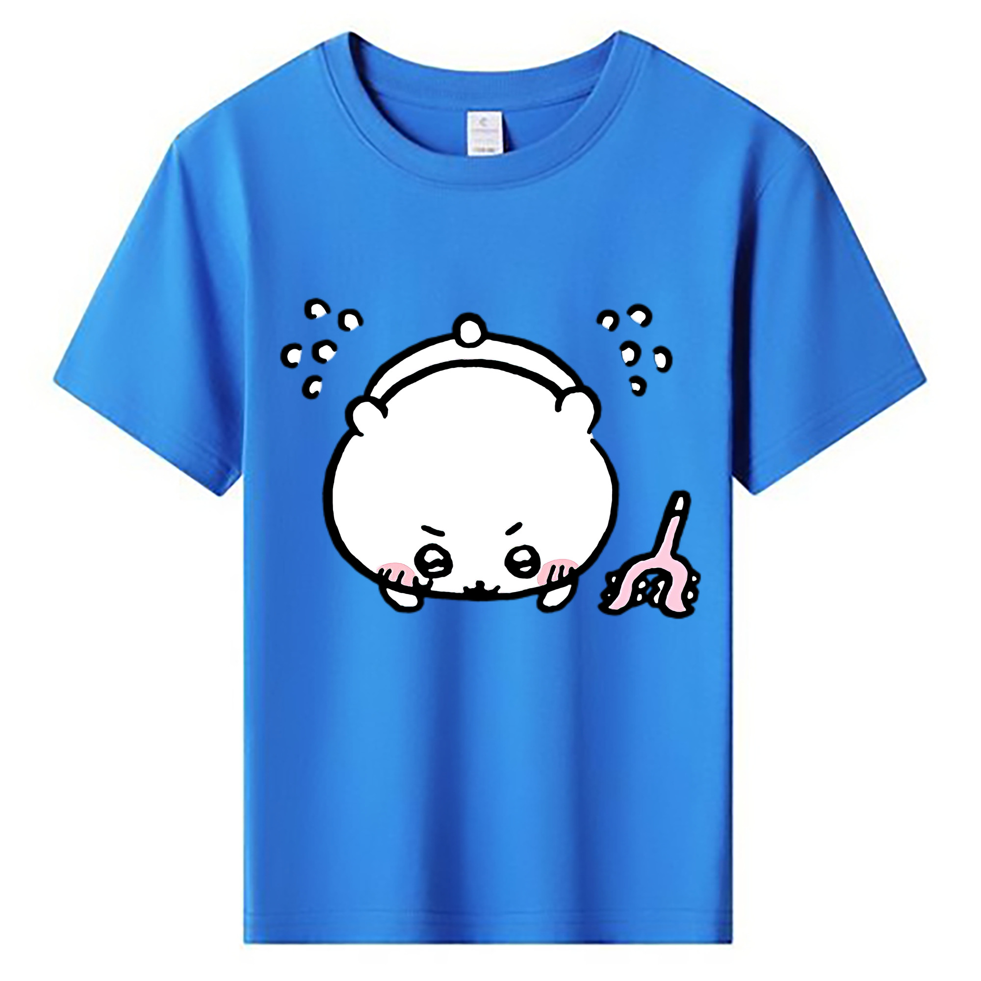 （画像用） ちいかわ ちいかわ Chii-kawa chiikawa 綿100％キッズTシャツ（フロントプリント）